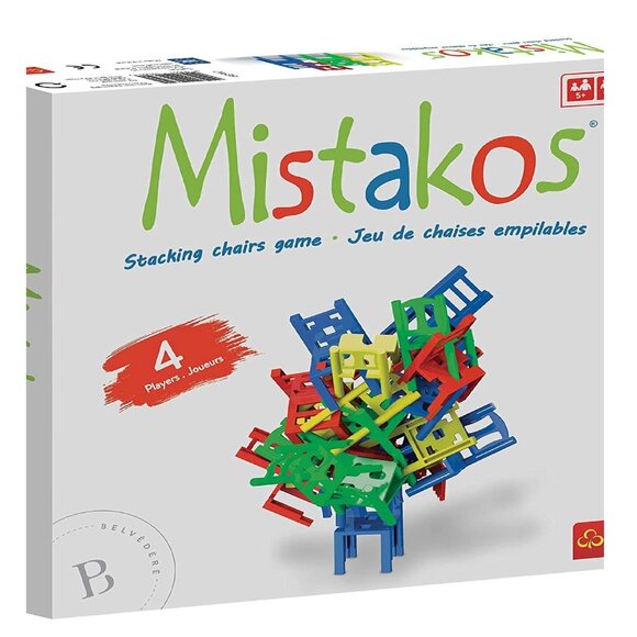 New in Box-Mistakos Stacking Chairs Game-Bilingual - Picture 1 of 13